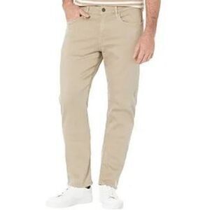 7 for All Mankind tan straight leg luxe performance 31x31 slacks
